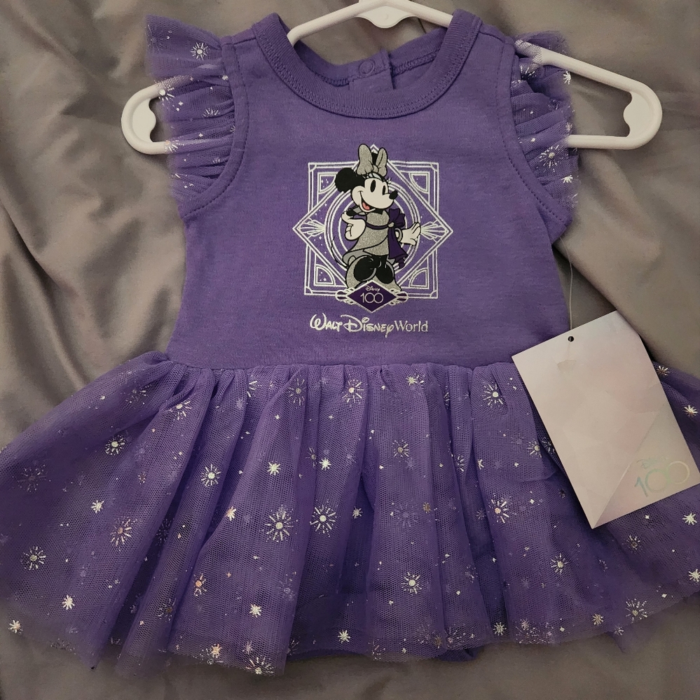 Disney Baby Girl NWT Minnie Mouse Disney 100 Celebration Dress Size 3-6 Months